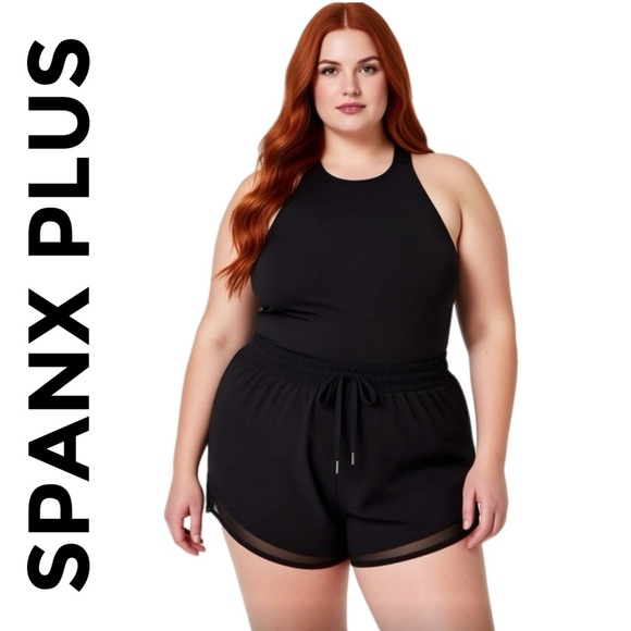 SPANX Get Moving Easy Access Exercise Romper 3X Black